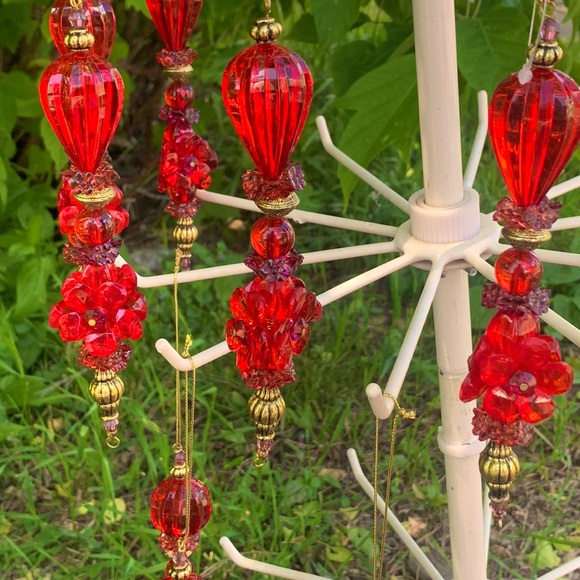 Vintage Red Classic Ornaments Raz Holiday - Picture 5 of 14